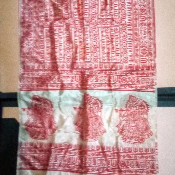 3 Vintage Pure Silk Prayer Scarf/Shawl - Picture 9 of 9